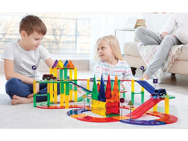 Picasso Tiles 3D Magnetic Track Building Series