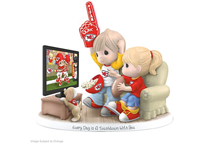 Precious Moments Kansas City Chiefs Fan Porcelain Figurine