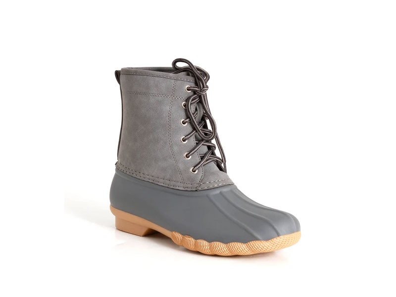 Top Moda Ducko Duck Boots in Grey