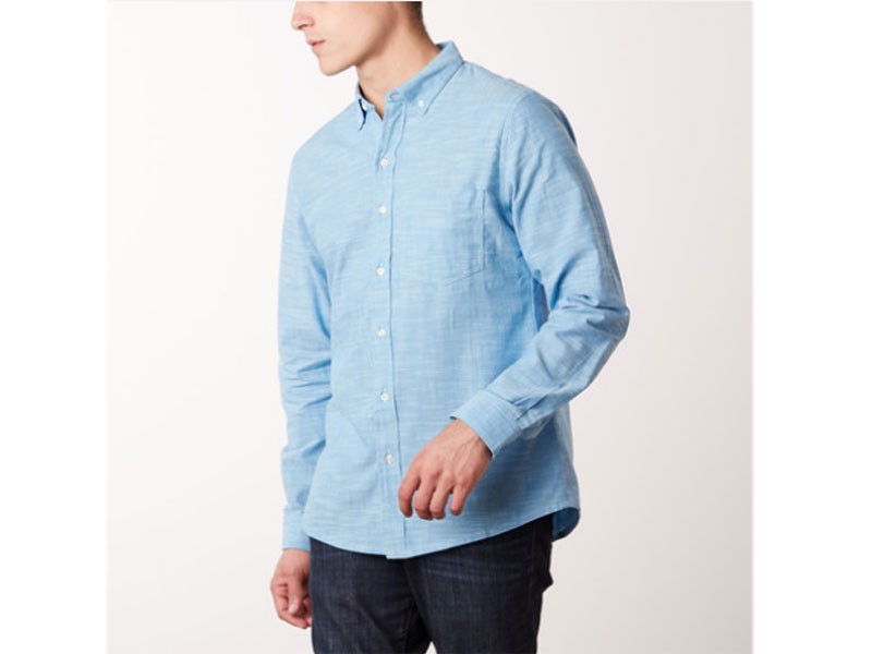 Men's Crosshatch Shirt Sky Blue