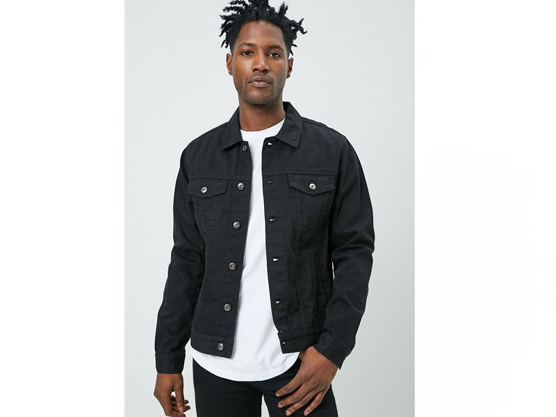 Men's Jacket Button-Down Denim