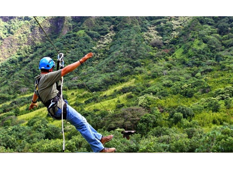 Zipline Oahu Kualoa Ranch 7 Lines 2.5 Hours Tour Package