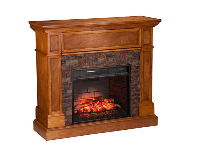 Southern Enterprises Corner Media Fireplace