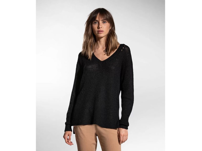 V-neck cashmere pullover Sweater For Women