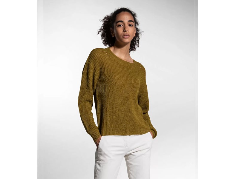 Cashmere And Lurex Crewneck Sweater For Women