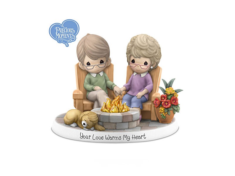 Precious Moments Your Love Warms My Heart Lighted Figurine