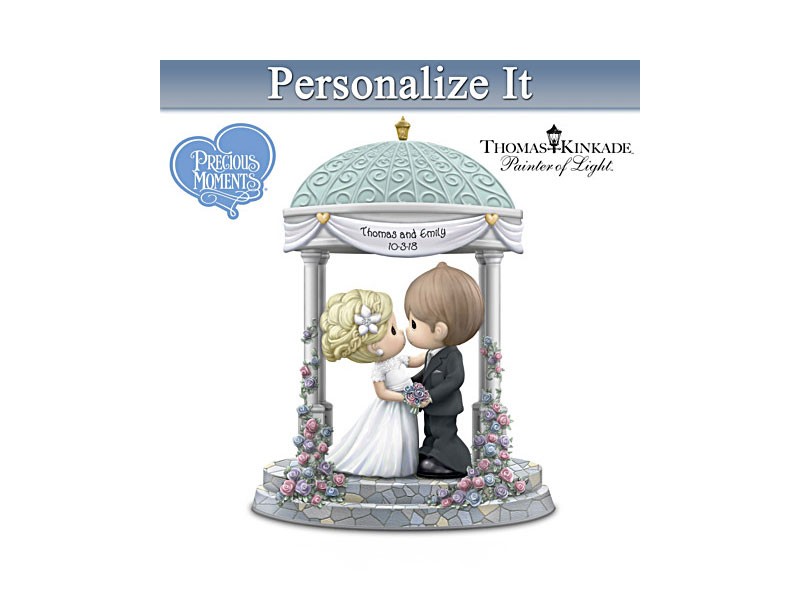 Precious Moments Personalized Porcelain Wedding Day Figurine