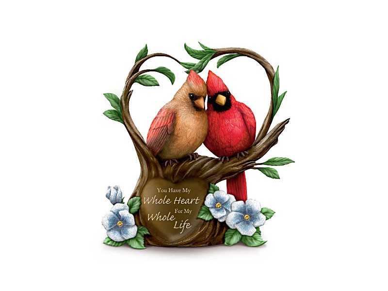 You Have My Whole Heart For My Whole Life Songbird Figurine