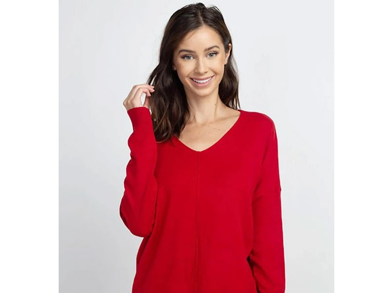Dreamers Lightweight Oversized Women's Sweater in Red