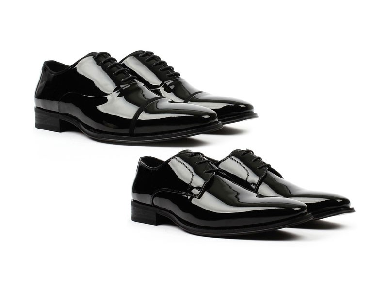 Vincent Cavallo Men's Classic Patent Tuxedo Dress Shoes