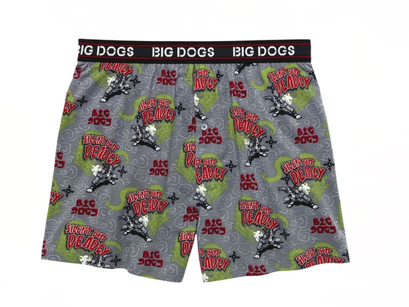 Ninja Silent But Deadly Printed Knit Boxer