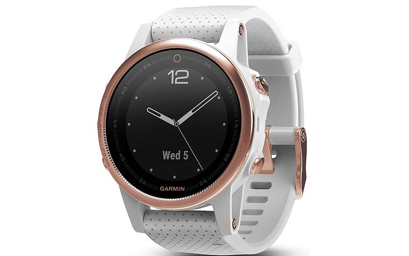 Garmin Fenix 5S Sapphire Multisport Smartwatch - Rose Gold Tone - Wi-Fi-Enabled