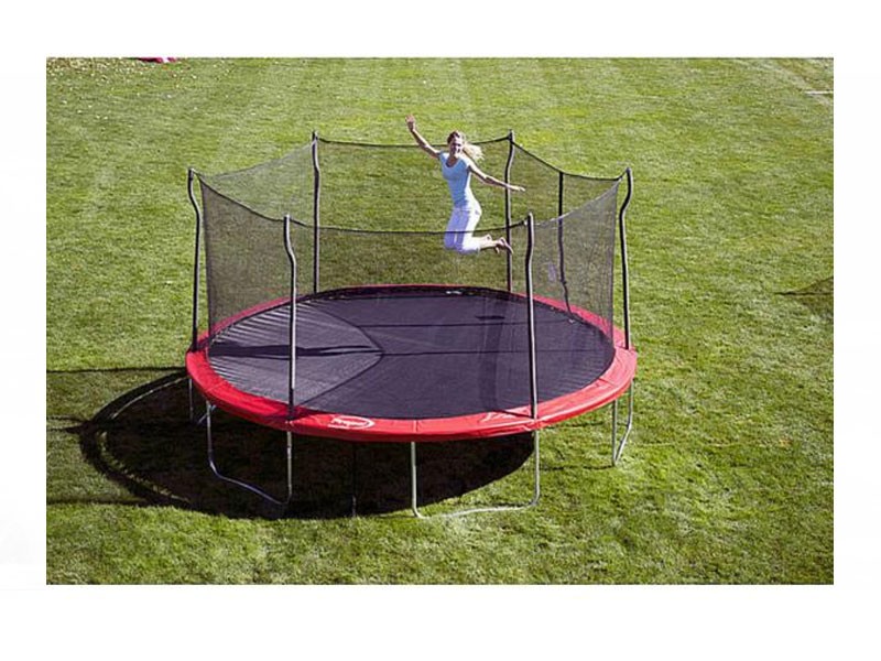 Propel Jumping Trampolines 15 Trampoline with Enclosure and Anchor Kit
