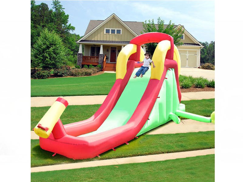 Goplus Inflatable Moonwalk Water Slide Bounce House Bouncer Kids Jumper