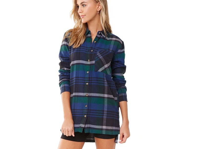 Flannel Shirt Women's Dress