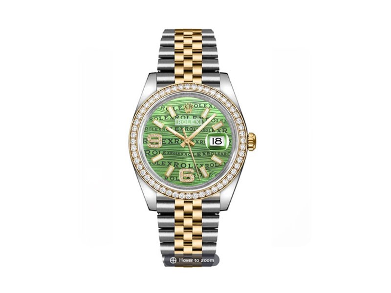 Rolex Datejust 36 Green Diamond Dial Watch 116243