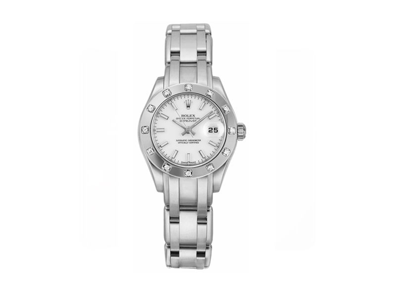 Rolex Pearlmaster Masterpiece 18k White Gold Women's Watch 80319
