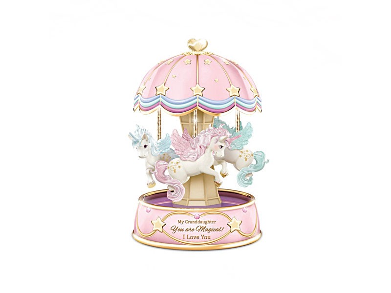 My Granddaughter You Are Magical Musical Unicorn Carousel