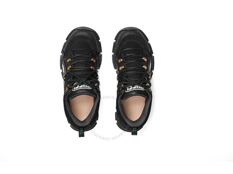 Gucci Men's Black Leather Flashtrek Sneaker