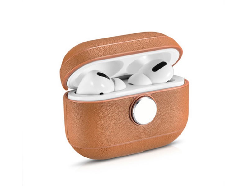 ZenPod Pro Brown Case + Silver Spinner