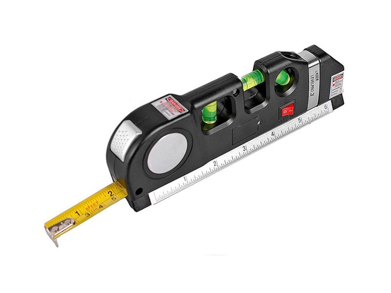Laser Level Laser Adjusted Standard and Metric Ruler