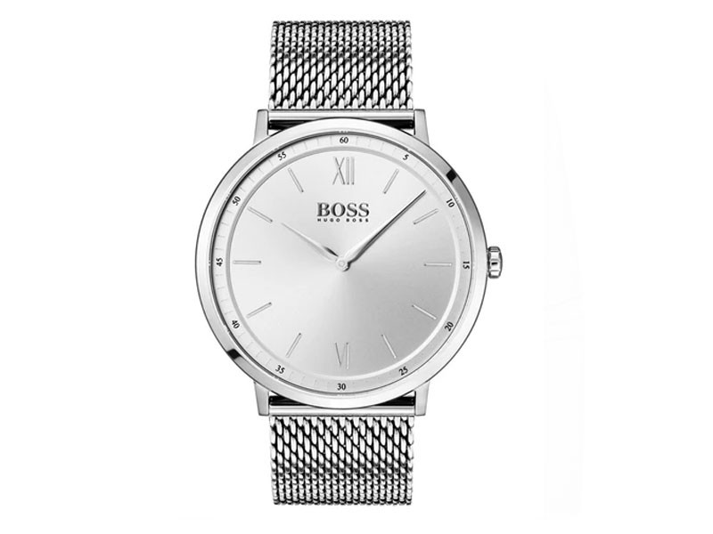 Hugo Boss Men's Stainless Steel White Dial Bracelet Watch