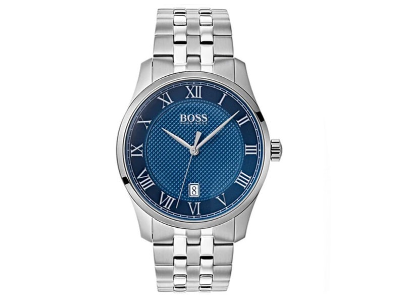 Hugo Boss Men's Master Watch Blue Dial Bracelet