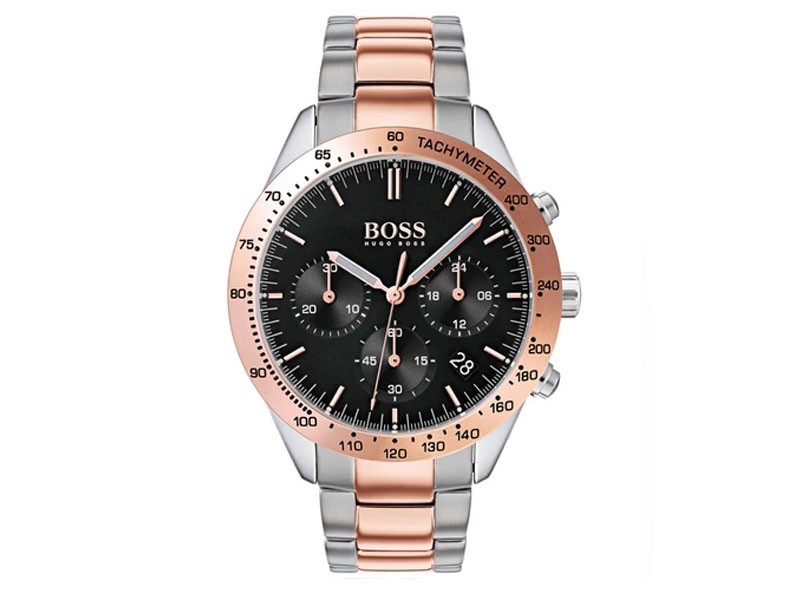 Hugo Boss Men's Talent Watch Stainless Steel & Rose Gold Bracelet