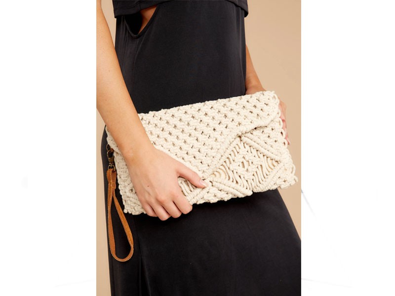 City Tours Ivory Clutch Bag