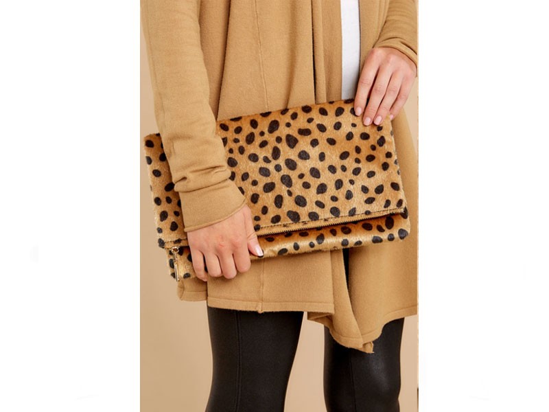 Concrete Jungle Cheetah Print Clutch