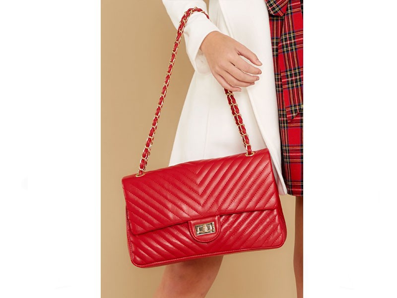 Polished And Poised Red Bag
