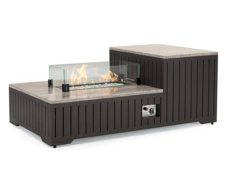 Portofino Comfort 56x31 Fire Table Espresso