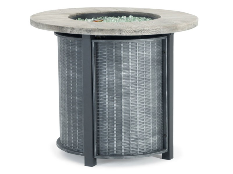 Logan Round Fire Table Gray