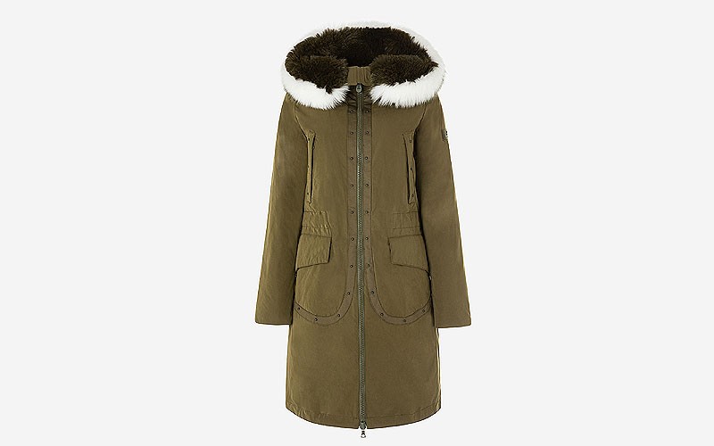 Parka in Poplin With Small Studs in The Front Side