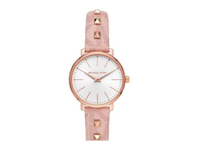 Michael Kors Pyper Women's Studded Blush PVC Watch