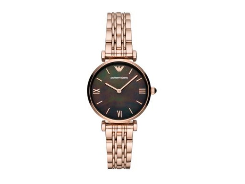 Emporio Armani Women's Rose Gold-Tone Stainless Steel Watch