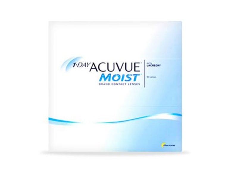 1-Day Acuvue Moist Contact Lenses 90 Pack