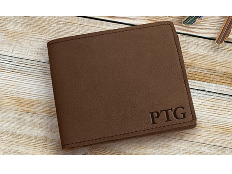 Personalized Monogram Bi-Fold Wallet