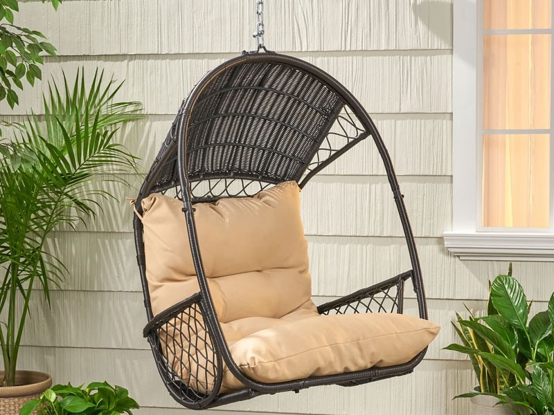 Primo Wicker Hanging Chair with Cushion