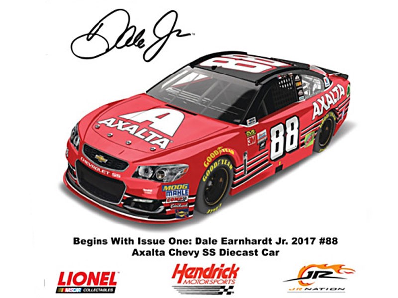 Scale Dale Jr. 2017 #88 Axalta Diecast Car Collection