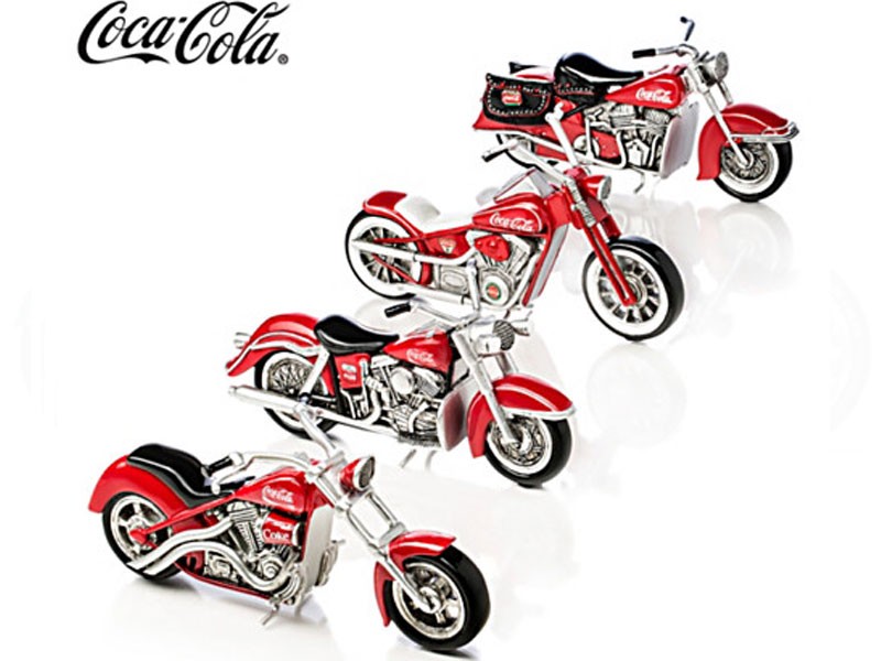 Refreshing Rides COCA-COLA Motorcycle Sculpture Collection