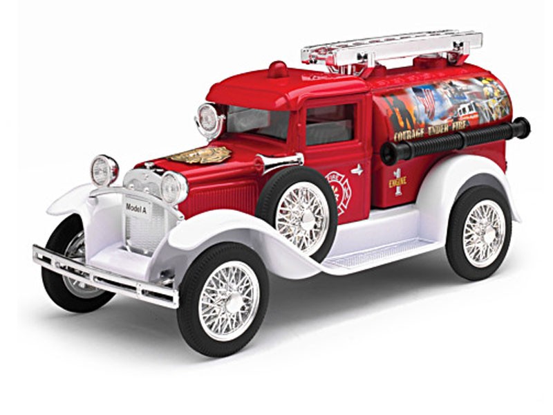 Ford Model A 2-In-1 Diecast Fire Truck And Coin Bank