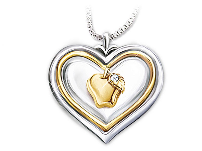 Hearts Of Learning Pendant Necklace For Teachers