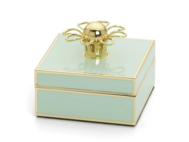 Keaton Street Aqua Gold Jewelry Box