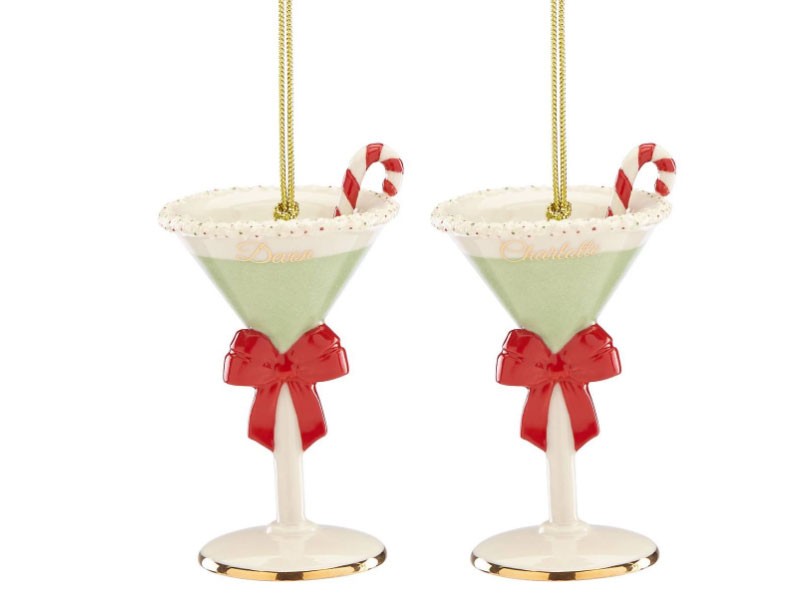 Forever Friends Martini Glass 2-Piece Ornament Set