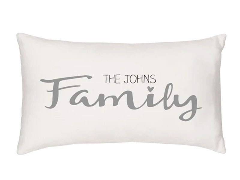Personalized Family Lumbar Pillow