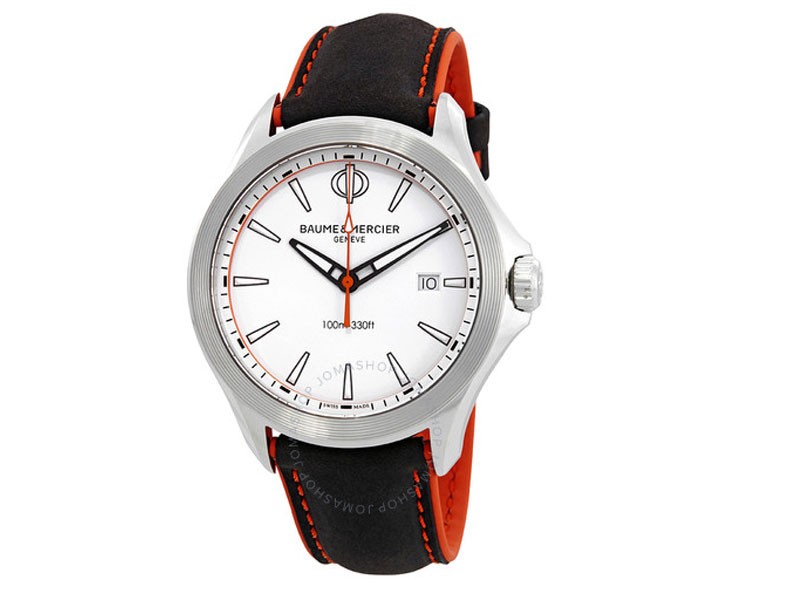 Baume Et Mercier Clifton White Dial Men's Watch 10410