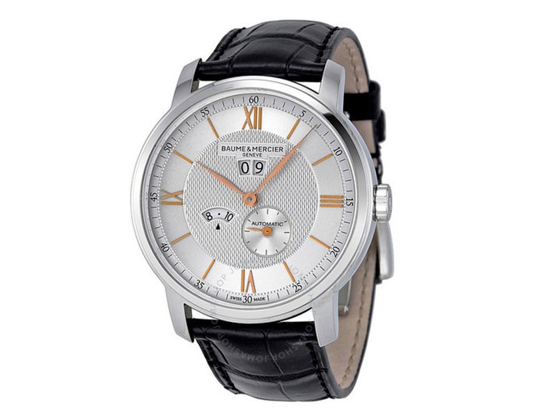 Baume And Mercier Classima Silver Dial Stainless Steel Men's Watch 10038