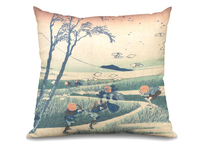 Throw Pillow Ejiri In Suruga Province Sunsh? Ejiri