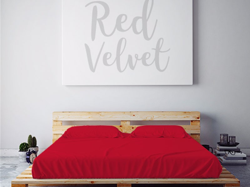 Moisture Wicking 1500 TC Soft Sheet Set Red Velvet